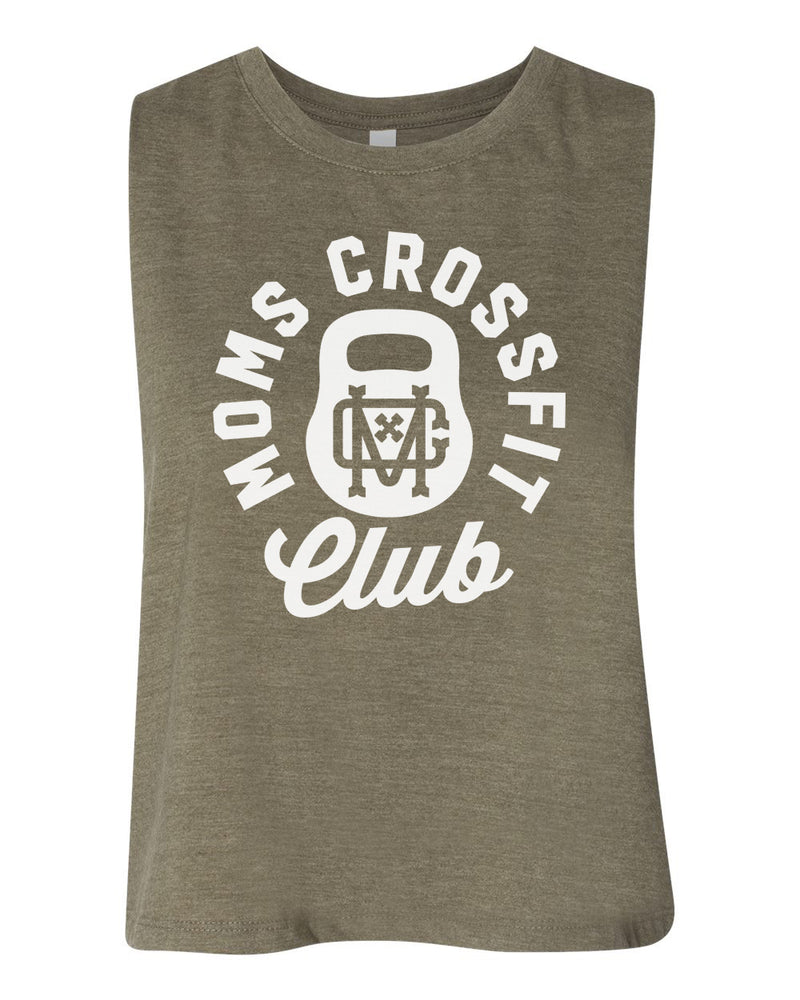 Moms Crossfit Club Crop Tank