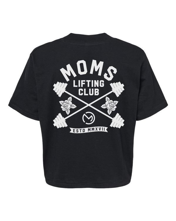Moms Lifting Club Crop Shirt