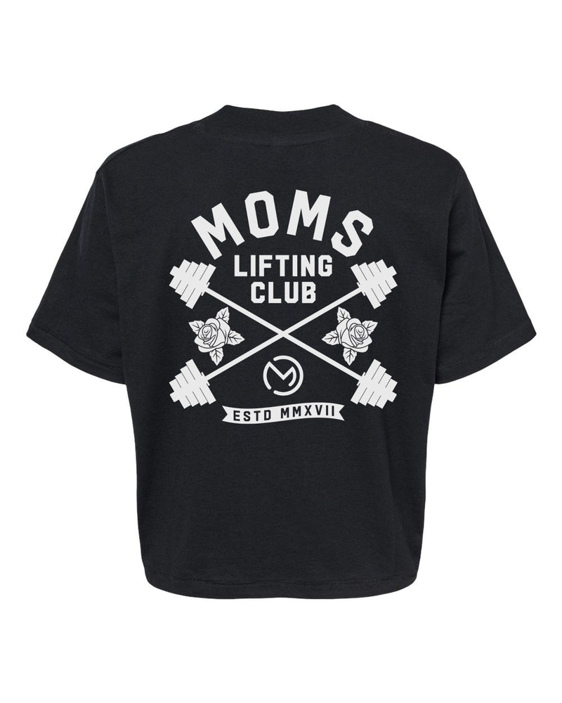 Moms Lifting Club Crop Shirt
