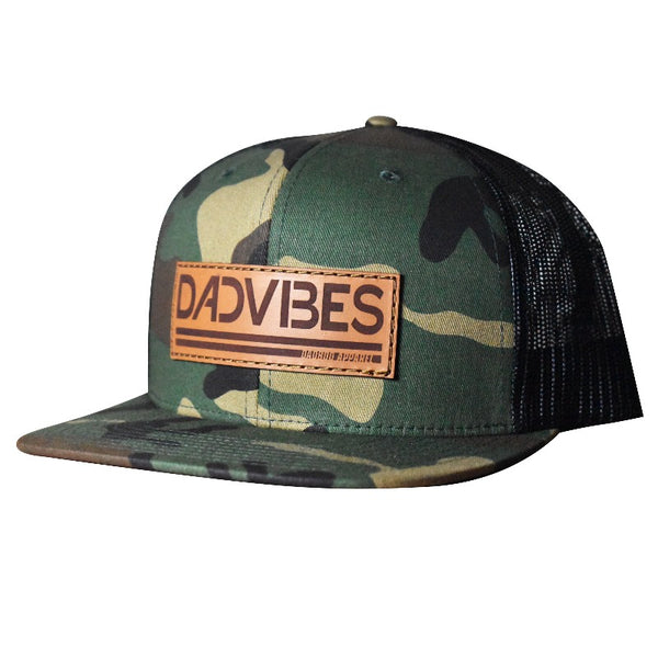 DadVibes Classic - Snapback (Green Camo/Black Mesh)