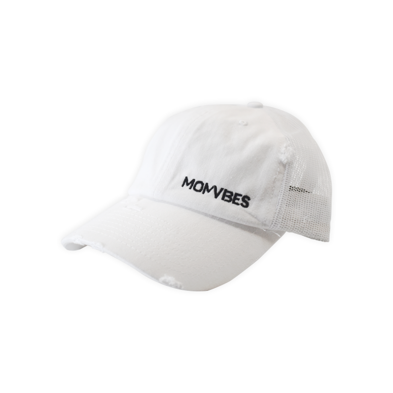 MomVibes Trucker Hat (Vintage Black Trucker)